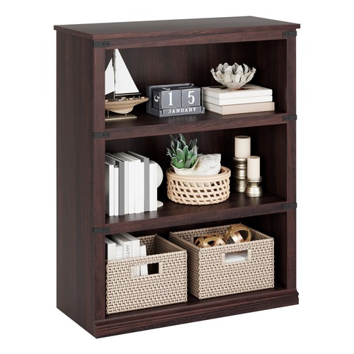 Tier farmhouse bookcase - 3-tier,