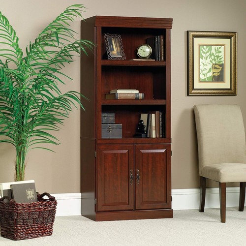 Cherry finish shelf bookcase - finish, 5
